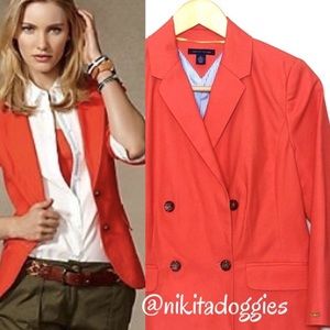 Tommy Hilfiger Bright Orange Signature Blazer